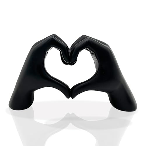 Heart Hands Sculpture Aesthetic Love Decor for Living Room Bedroom 1PC Black