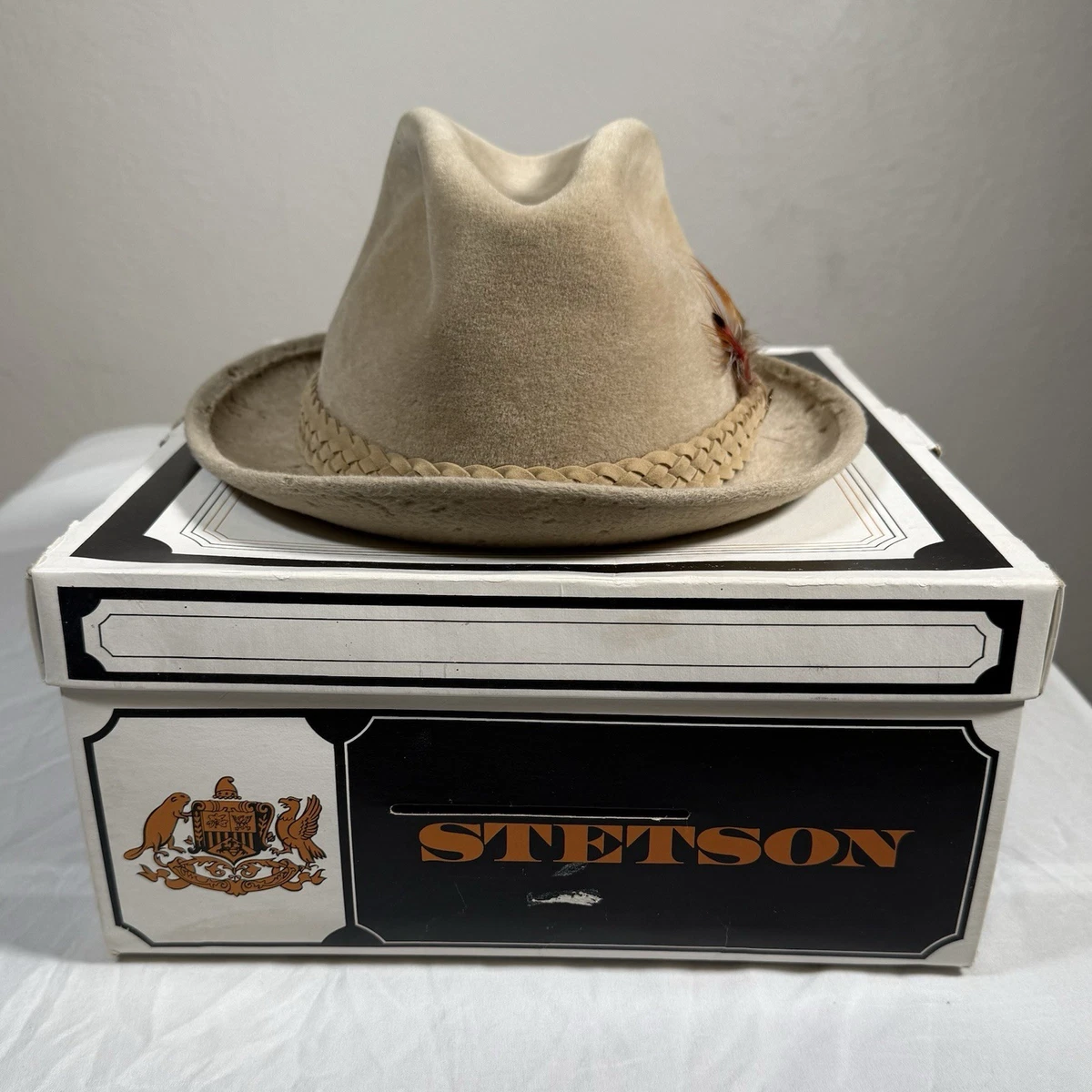 帽子 50s Vintage STETSON Stetsonian 1/4 58cm Stetson Original 1950s Vintage Hats for Men for sale | eBay