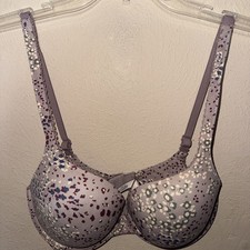 Victoria’s Secret T Shirt Bra 32DD Perfect shape Wire Beige Leopard Color VS