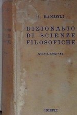 Ranzoli WÖRTERBUCH PHILOSOPHISCHER WISSENSCHAFT hoepli 