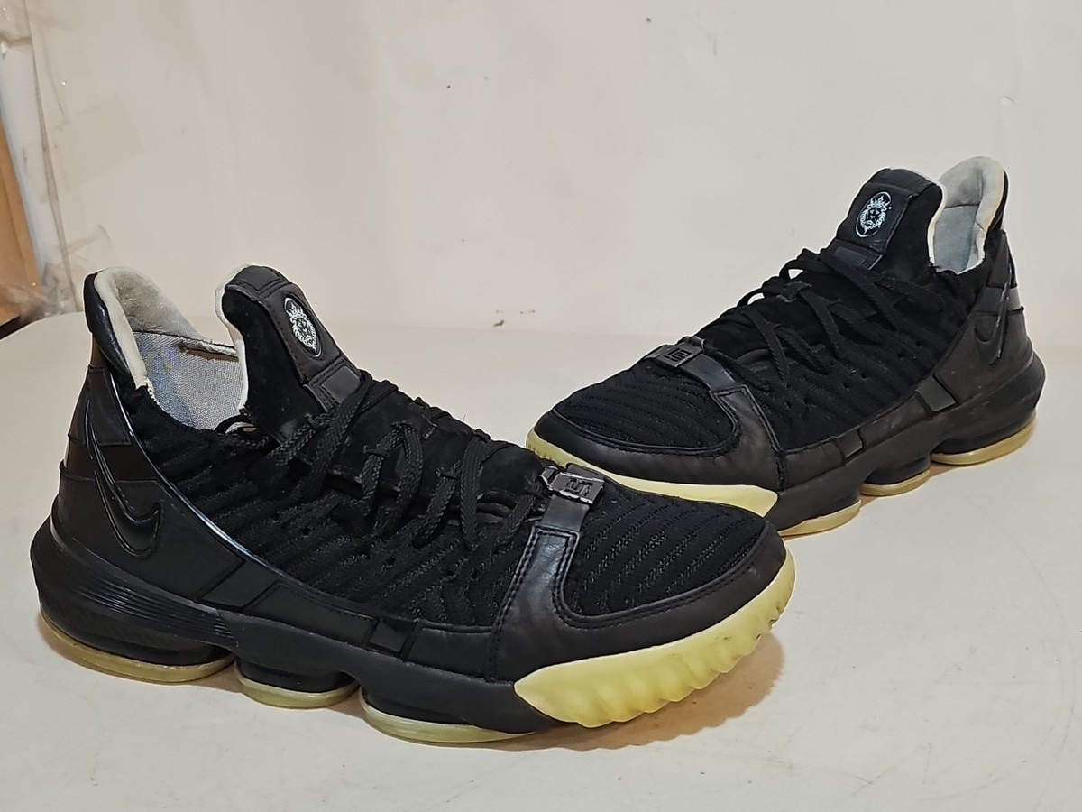 Nike LeBron 16 Glow Black Athletic Shoes Men's SZ 14