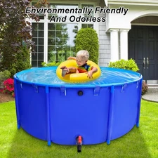 Pool Above Ground Canvas Fish Pond Circular Thickening Pool Large Outdoors