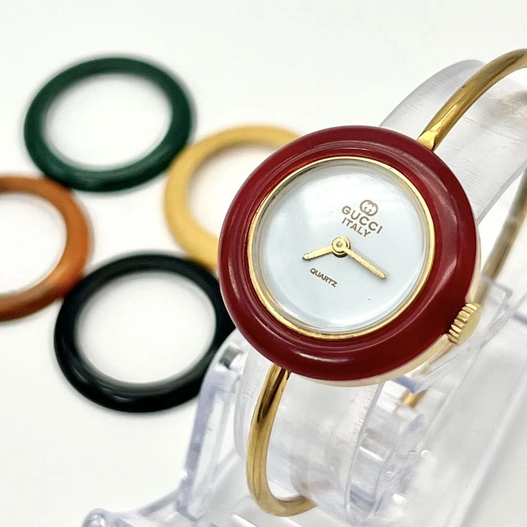 Orologio Gucci Change Bezel Donna Bracciale 5 Colori Oro Watch