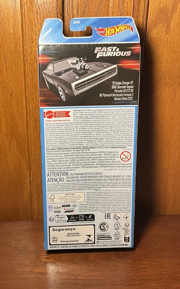 Hot Wheels *Fast & Furious 5-Pack*Barracuda,Charger,Impala,Silvia,Porsche-Sealed - Image 2 of 4
