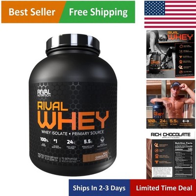 Delicious Rival Whey 5lb Rich Chocolate - Perfect for Muscle Recovery & Snacks