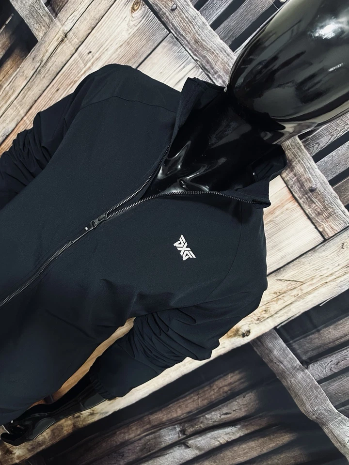 PXG Parsons Extreme Golf Black & White Full Zip Water Resistant Golf Jacket Med - Image 2 of 4