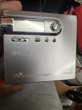 SONY MZ-N10 NET MD WALKMAN Silver Tested Working Main unit only