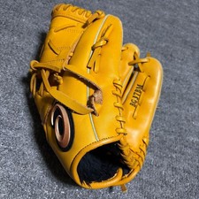 ASICS Dive Soft Baseball Glove Yellow for Kids Elementary School