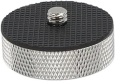 CAMVATE 3/8"-16 Female to 1/4"-20 Male Adapter for Tripod and Black, Silver 