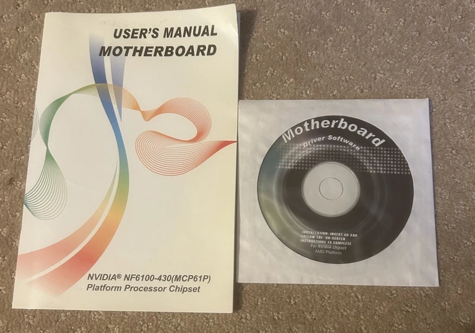 NVIDIA NF6100-430 Motherboard AMD Sempron 3400 1.8 Hz, 4 GB RAM, No Shield - Image 2 of 3