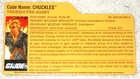 2009 Chuckles - GI Joe file card