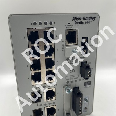 Allen Bradley 1783-BMS10CGP Ser A Stratix 5700 10- Managed EtherNet Switch