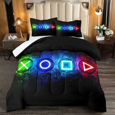Kodhyvj Gaming Comforter Sets For Boys Gamer Bedding Sets For Boys Queen Size