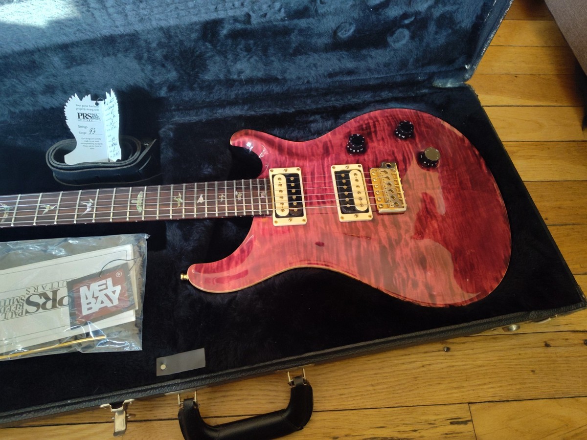PRS Guitars Custom 24 Electric Guitar Rasberry Top Gold Hardware
