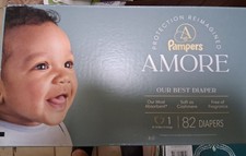 1/2 Case Amore by Pampers Baby Diapers - Size 1 - 41 Count 8-14 Pounds 