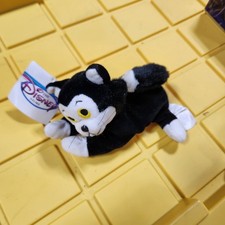 The Disney Store Mini Bean Bag FIGARO Cat 8" Pinocchio Beanie Plush Toy C33