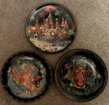 3 Bradex Bradford Exchange Russian Fairytale Decorative Plates Wall Hanging