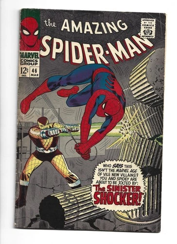 Amazing Spider-man #46, VG 4.0, 1st Appearance Shocker; John Romita Art