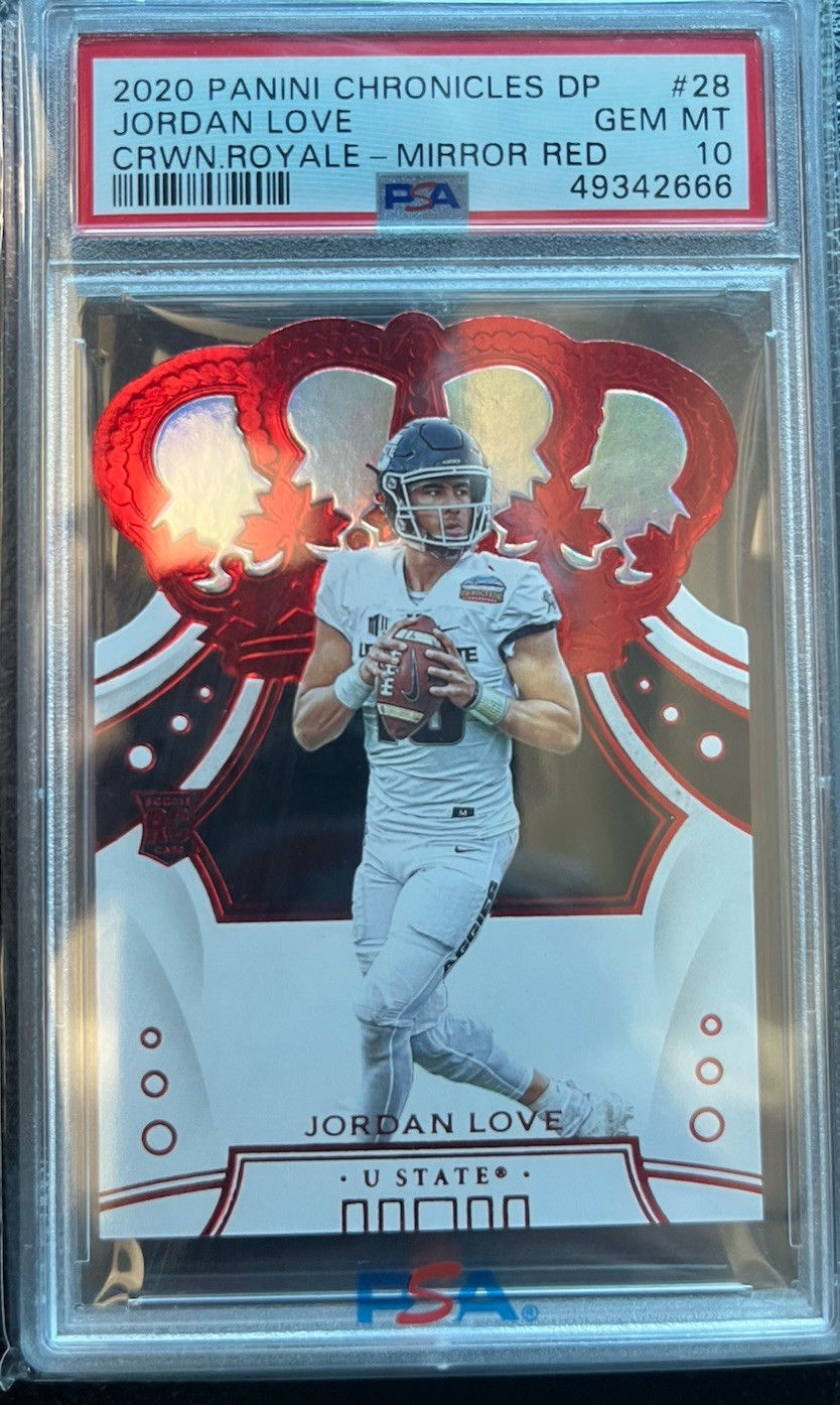 Jordan Love Panini Chronicles Draft Picks Crown Royale #28 Red