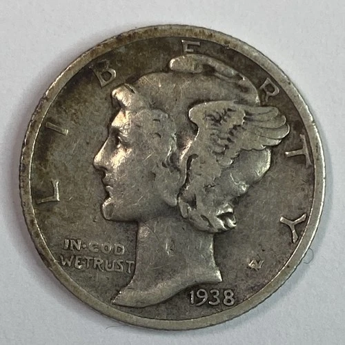 1938-S Mercury Dime — photo from the most recent tracked eBay sale