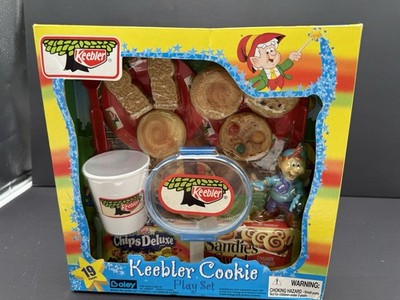 Keebler Cookie Play Set Boley 19 Piece Pretend Food Chips Deluxe 2005 C110