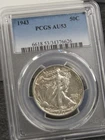 1943 P Walking Liberty half dollar PCGS AU 53 (76626)