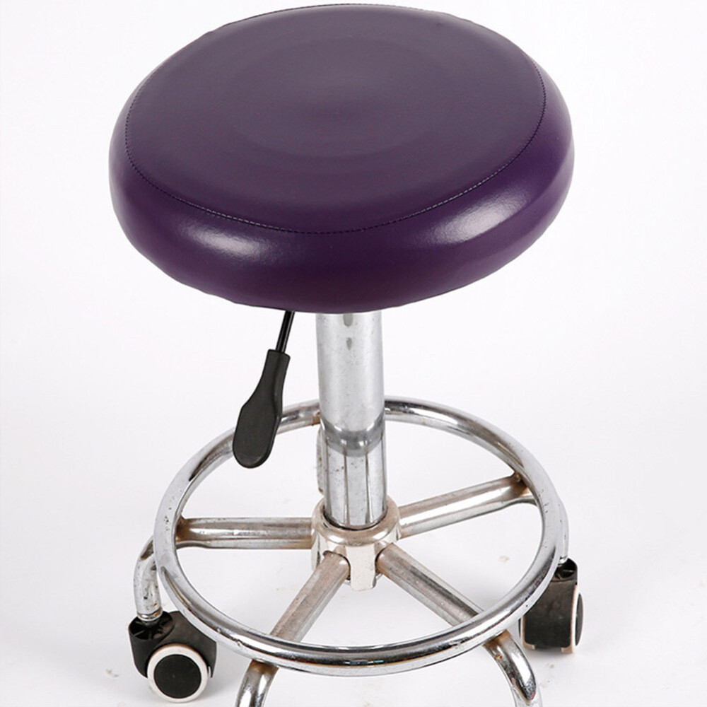 Stool Cover Slipcover PU Leather Chair Protector Round Bar Seat