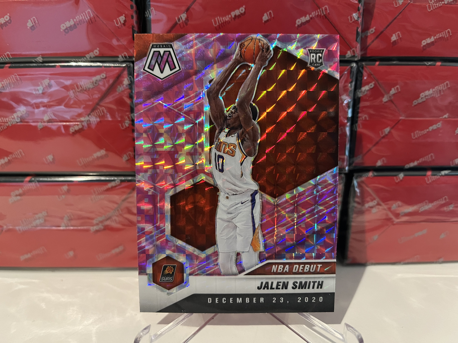 2020-21 NBA Panini Mosaic Jalen Smith #275 Pink Camo Prizm Insert Rookie Card