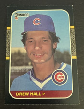 1987 Donruss - Drew Hall - #594 - Chicago Cubs - RC