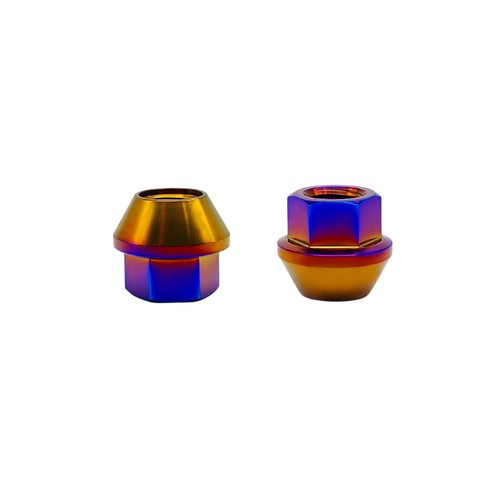 M12/M14 Lug Nut Rison Titanium Lug Nuts Wheel Open End Cone Seat GR5 Nut 20PCS - Picture 10 of 11