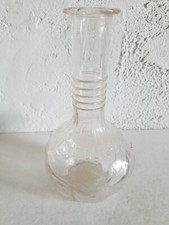 PUB : EXTRAITS E. DURAND FILS , NIMES , FLACON DE LIQUEUR EN VERRE SOUFFLÉ MOULÉ