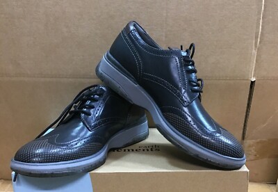 Earth Elements Nior Black Leather Mens Shoes R2