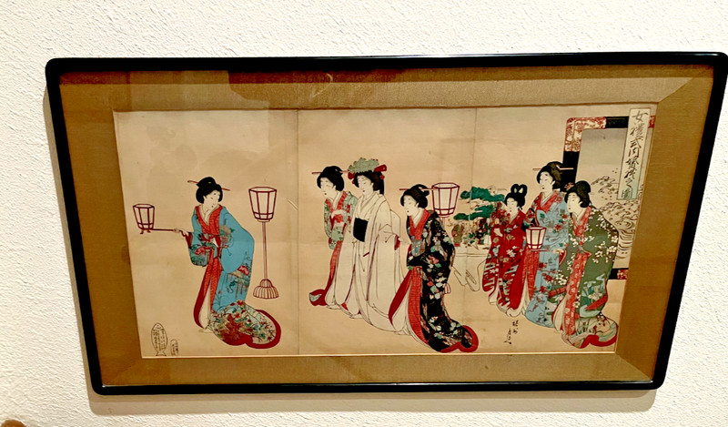 JAPANESE WOODBLOCK BY TOYOHARA "YOSHU" CHIKANOBU - Meiji Era
