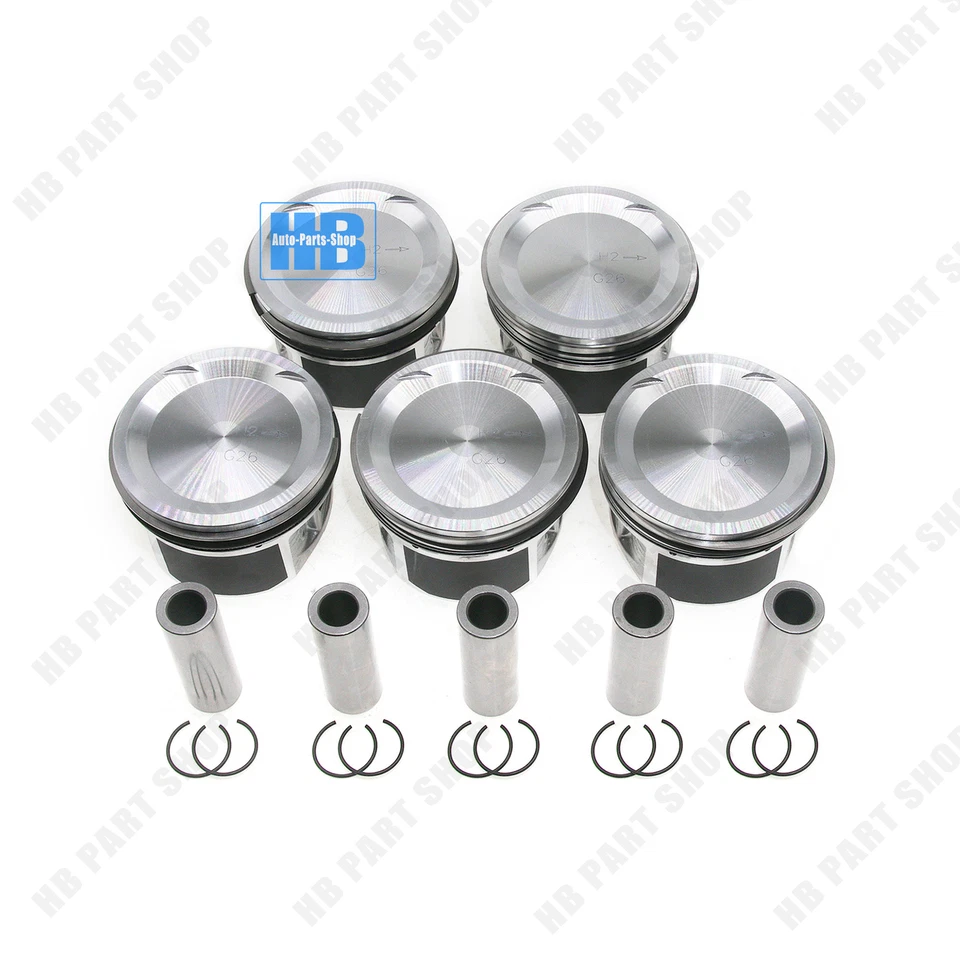 STD 5件装活塞戒指套装适用于沃尔沃C30 C70 XC90 S40 S60 S80 2.5 T5 L5 B5254T — 第 4/4 张图片