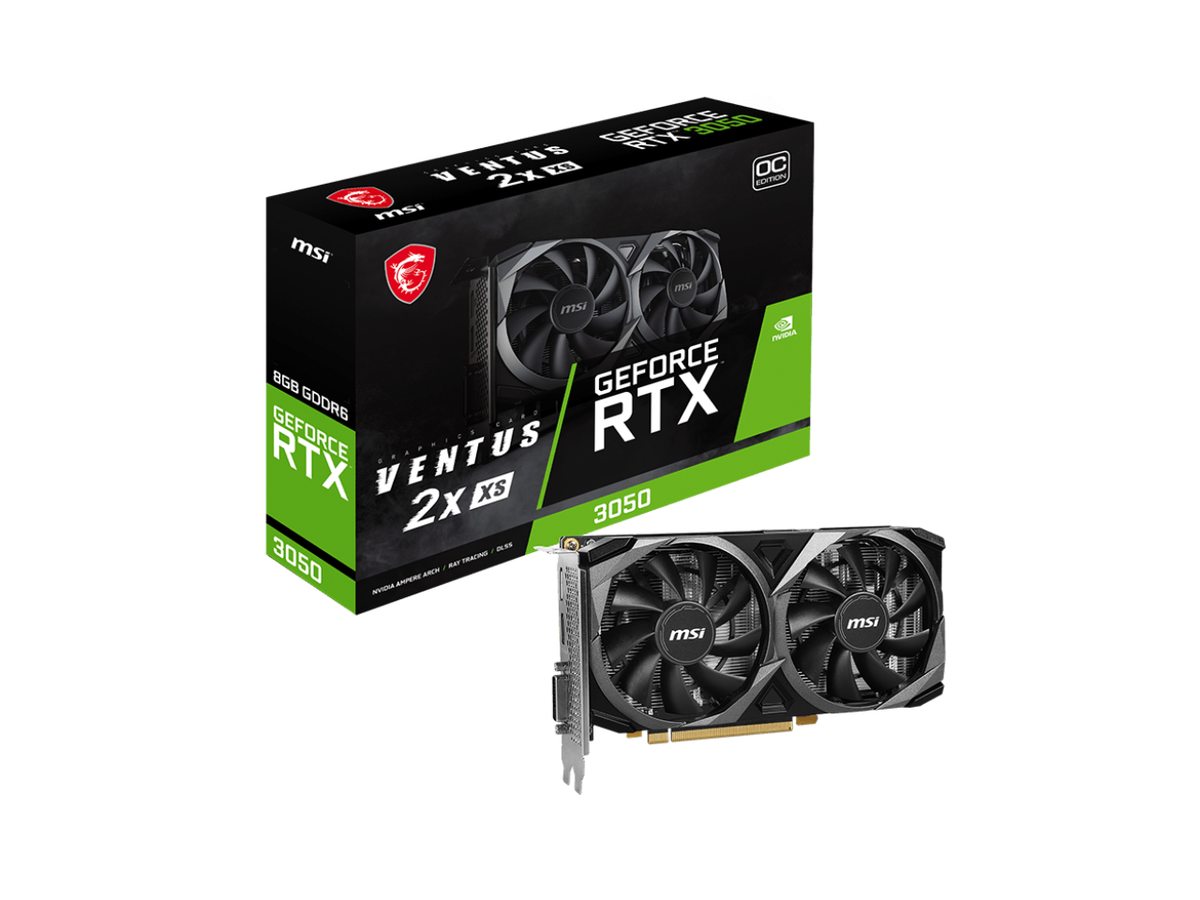 MSI GeForce RTX 3050 VENTUS 2X 8G OC 中古 Factory Refurbished) MSI Ventus GeForce RTX 3050 VENTUS 2X XS 8G