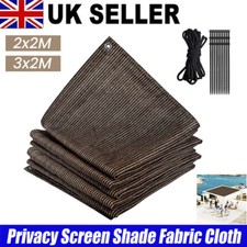 Sun Shade Cloth Privacy Screen Fabric with Grommets Patio Garden Pergola Canopy