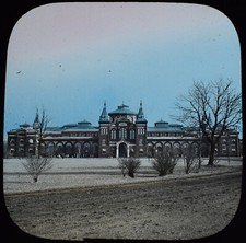 THE NATIONAL MUSEUM WASHINGTON USA C1888 PHOTO Magic Lantern Slide