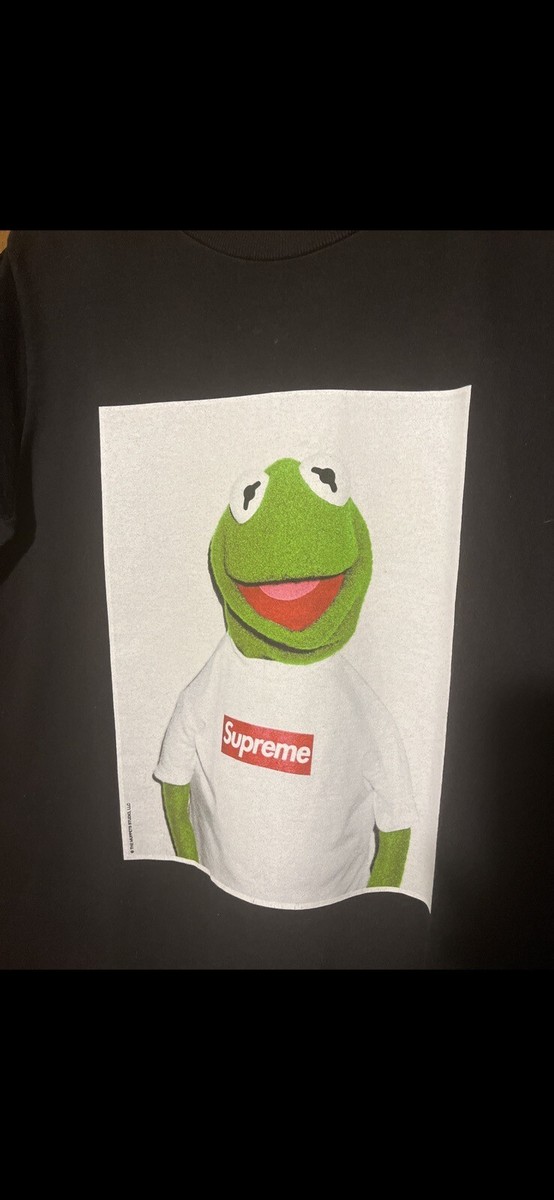 SUPREME Kermit The Frog 08 SS Kermit Box Logo Tee Black SIZE SUPREME Kermit The Frog 08 SS Kermit Box Logo Tee Black SIZE