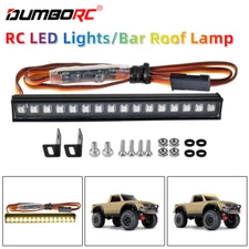 DUMBORC 45/56/64MM RC LED Light Bar Colorful Roof Lamp Kit for RC Crawler Car