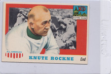 1955 Topps All American #16 Knute Rockne NRMT Set Break