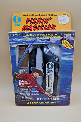 Vintage BRAND NEW K-Tel Fisherman Magician & Leader Saver- Fishing