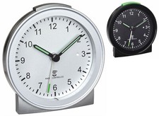 TFA 60.1517 Funkwecker analog lautlos Snooze Reisewecker Sweep Uhrwerk