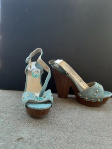 guess denim sandals