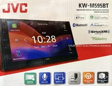 NEW JVC KW-M595BT, 2-DIN Digital Media Receiver, w/ Apple CarPlay & Android Auto