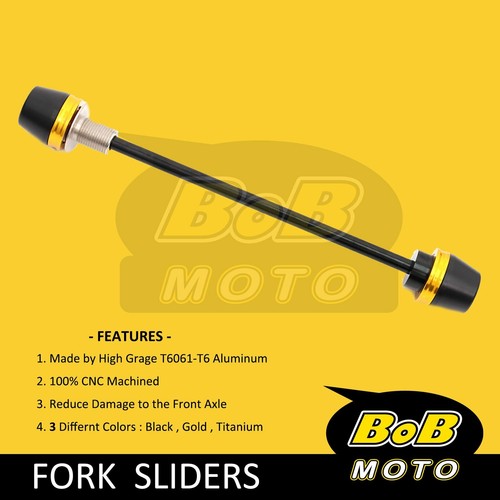 For Yamaha YZF R6 2005-2016 YZF R1 2004-2014 Delrin Racing Front Fork Sliders - Picture 5 of 9