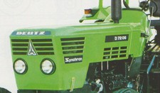 Deutz D7206 Aufkleber lang Motorhaube Label Sticker Emblem