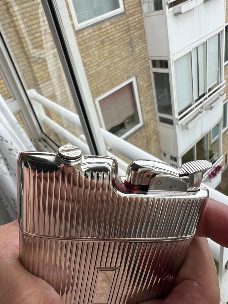 evans cigarette case lighter combo Trig A Lite 1930s Chrome UNtested Vtg As Is VERY NICE 1940s WORKING Evans