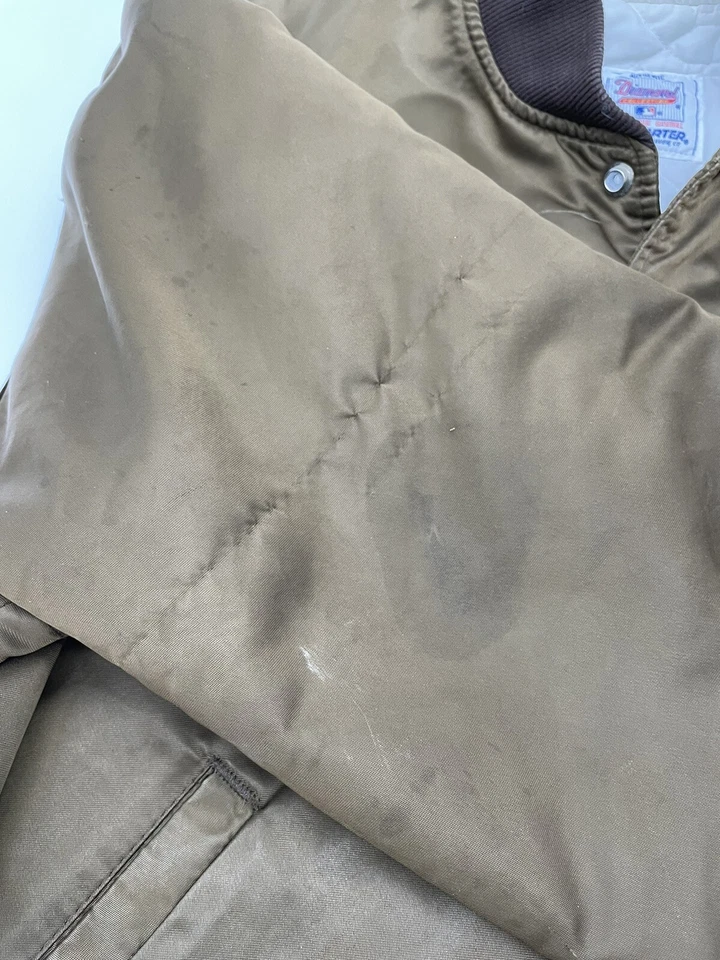 Chaqueta de satén vintage de los Padres de San Diego MLB Starter colección Diamond XL S2B1 Foto 4 de 4