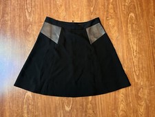 NWT Rag  Bone Gayle Lamb Leather Panel A-Line Skirt Sz 10