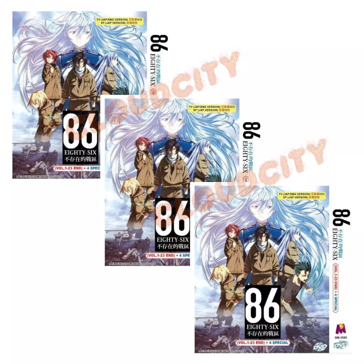 DVD Anime 86 Eighty Six (Part 1+2) Complete Series (1-23 End) +4 Special  English